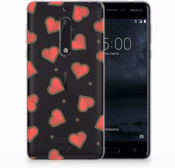 B2Ctelecom Nokia 5 TPU Hoesje Design Hearts