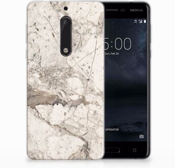 B2Ctelecom Nokia 5 TPU Hoesje Design Marmer Beige