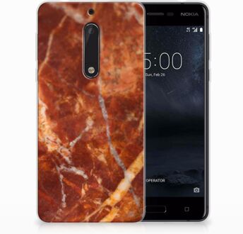 B2Ctelecom Nokia 5 TPU Hoesje Design Marmer Bruin