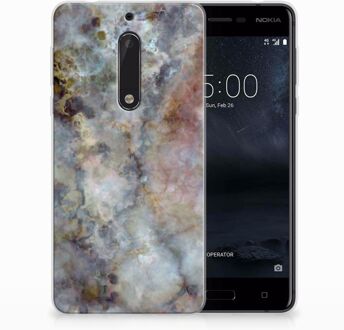 B2Ctelecom Nokia 5 TPU Hoesje Design Marmer Grijs