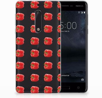 B2Ctelecom Nokia 5 TPU Hoesje Design Paprika Red