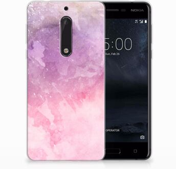 B2Ctelecom Nokia 5 TPU Hoesje Design Pink Purple Paint