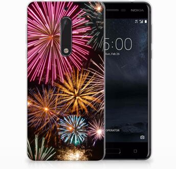 B2Ctelecom Nokia 5 TPU Hoesje Design Vuurwerk