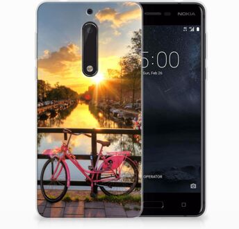 B2Ctelecom Nokia 5 Uniek TPU Hoesje Amsterdamse Grachten