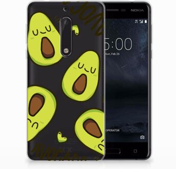 B2Ctelecom Nokia 5 Uniek TPU Hoesje Avocado Singing