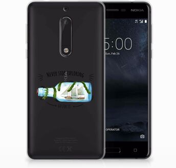 B2Ctelecom Nokia 5 Uniek TPU Hoesje Boho Bottle