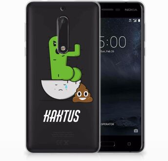 B2Ctelecom Nokia 5 Uniek TPU Hoesje Cactus Poo