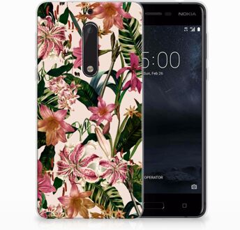 B2Ctelecom Nokia 5 Uniek TPU Hoesje Flowers