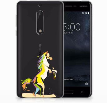 B2Ctelecom Nokia 5 Uniek TPU Hoesje Horse Color