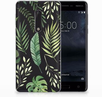 B2Ctelecom Nokia 5 Uniek TPU Hoesje Leaves