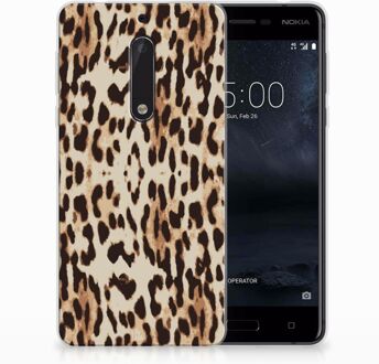 B2Ctelecom Nokia 5 Uniek TPU Hoesje Leopard