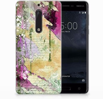 B2Ctelecom Nokia 5 Uniek TPU Hoesje Letter Painting