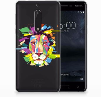 B2Ctelecom Nokia 5 Uniek TPU Hoesje Lion Color