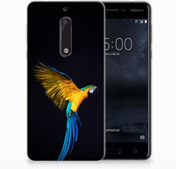 B2Ctelecom Nokia 5 Uniek TPU Hoesje Papegaai