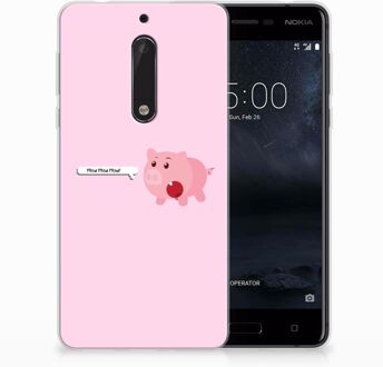 B2Ctelecom Nokia 5 Uniek TPU Hoesje Pig Mud