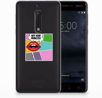 B2Ctelecom Nokia 5 Uniek TPU Hoesje Popart Princess