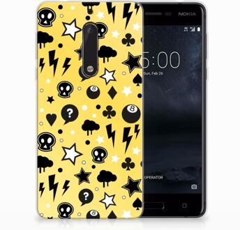 B2Ctelecom Nokia 5 Uniek TPU Hoesje Punk Yellow