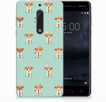 B2Ctelecom Nokia 5 Uniek TPU Hoesje Pups