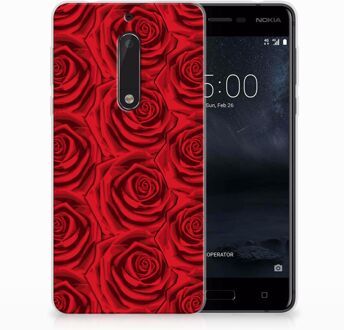 B2Ctelecom Nokia 5 Uniek TPU Hoesje Red Roses