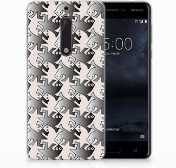 B2Ctelecom Nokia 5 Uniek TPU Hoesje Salamander Grey