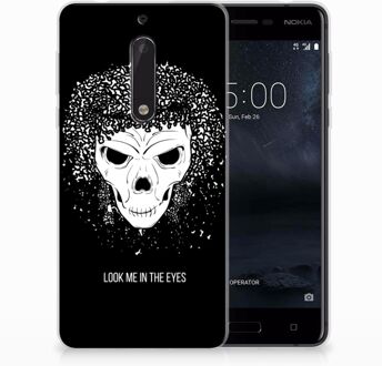 B2Ctelecom Nokia 5 Uniek TPU Hoesje Skull Hair