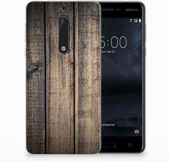 B2Ctelecom Nokia 5 Uniek TPU Hoesje Steigerhout