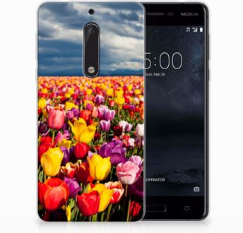 B2Ctelecom Nokia 5 Uniek TPU Hoesje Tulpen