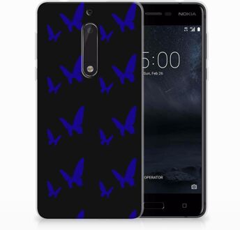 B2Ctelecom Nokia 5 Uniek TPU Hoesje Vlinder Patroon