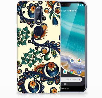 B2Ctelecom Nokia 7.1 TPU Hoesje Design Barok Flower