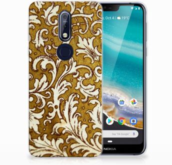 B2Ctelecom Nokia 7.1 TPU Hoesje Design Barok Goud