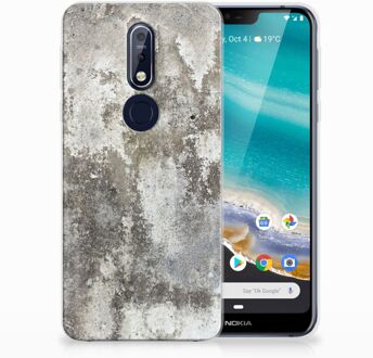 B2Ctelecom Nokia 7.1 TPU Hoesje Design Beton