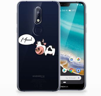 B2Ctelecom Nokia 7.1 TPU Hoesje Design Cow