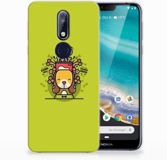 B2Ctelecom Nokia 7.1 TPU Hoesje Design Doggy Biscuit