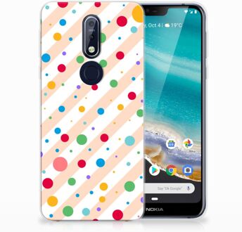 B2Ctelecom Nokia 7.1 TPU Hoesje Design Dots