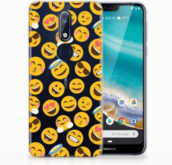 B2Ctelecom Nokia 7.1 TPU Hoesje Design Emoji