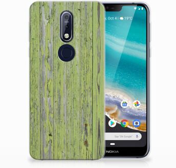 B2Ctelecom Nokia 7.1 TPU Hoesje Design Green Wood