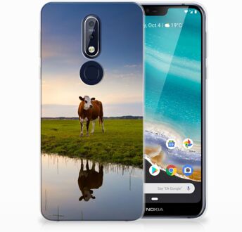 B2Ctelecom Nokia 7.1 TPU Hoesje Design Koe