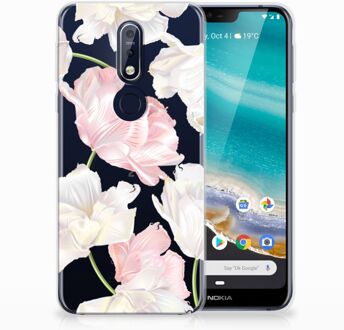 B2Ctelecom Nokia 7.1 TPU Hoesje Design Lovely Flowers