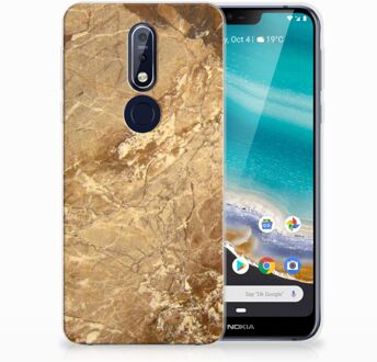 B2Ctelecom Nokia 7.1 TPU Hoesje Design Marmer