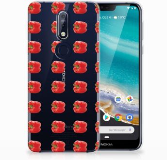 B2Ctelecom Nokia 7.1 TPU Hoesje Design Paprika Red