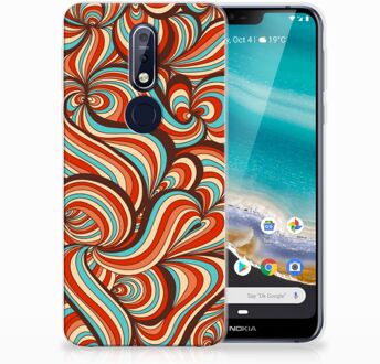 B2Ctelecom Nokia 7.1 TPU Hoesje Design Retro