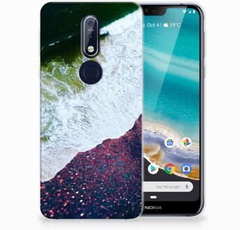 B2Ctelecom Nokia 7.1 TPU Hoesje Design Sea in Space