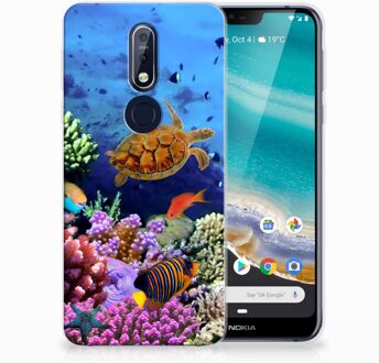 B2Ctelecom Nokia 7.1 TPU Hoesje Design Vissen