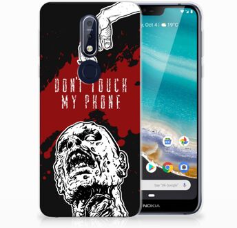 B2Ctelecom Nokia 7.1 TPU Hoesje Design Zombie Blood