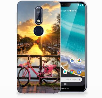 B2Ctelecom Nokia 7.1 Uniek TPU Hoesje Amsterdamse Grachten