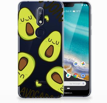 B2Ctelecom Nokia 7.1 Uniek TPU Hoesje Avocado Singing