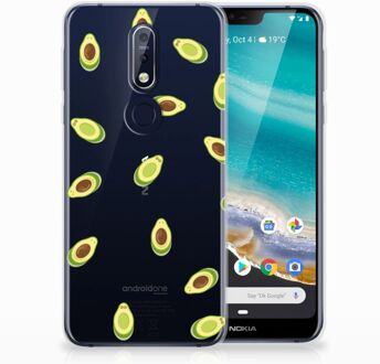 B2Ctelecom Nokia 7.1 Uniek TPU Hoesje Avocado