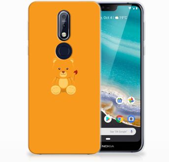 B2Ctelecom Nokia 7.1 Uniek TPU Hoesje Baby Beer