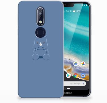 B2Ctelecom Nokia 7.1 Uniek TPU Hoesje Baby Rhino