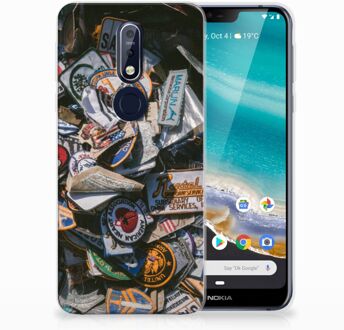 B2Ctelecom Nokia 7.1 Uniek TPU Hoesje Badges